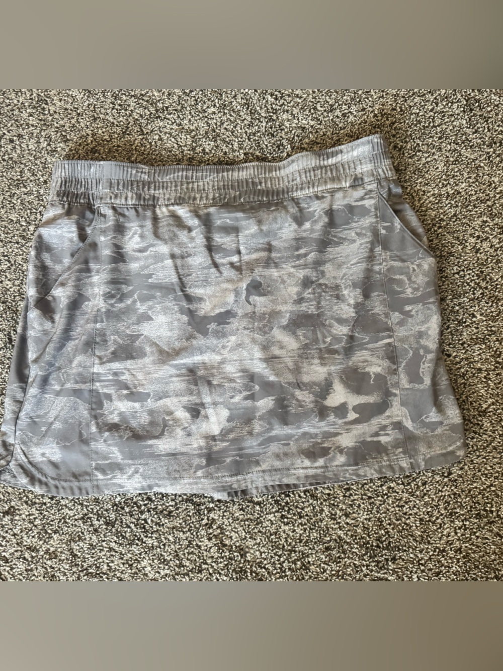 Columbia Women's Gray Camouflage Athletic Skort